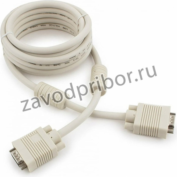 Кабель VGA Premium 15M/15M 3.0м двойной экран феррит.кольца пакет CC-PPVGA-10
