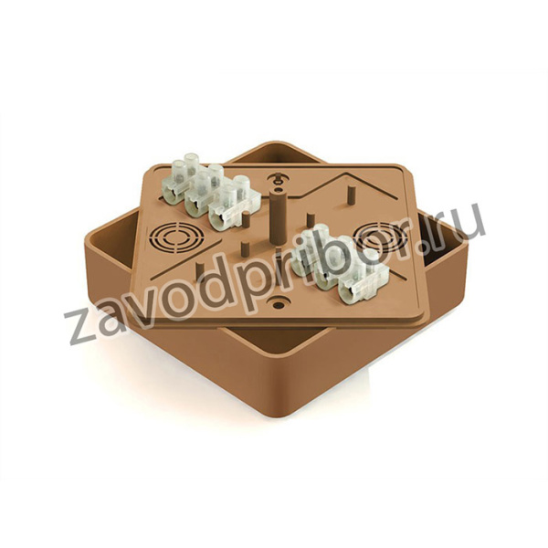 Коробка распределительная с клем. колодкой 100х100х29мм ОРЕХ (42шт)