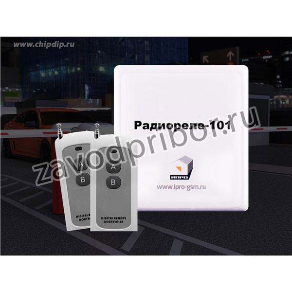 Комплект "Радиореле RR-101 + 2 пульта 250-950м" (двойное питание 12В и 220В)