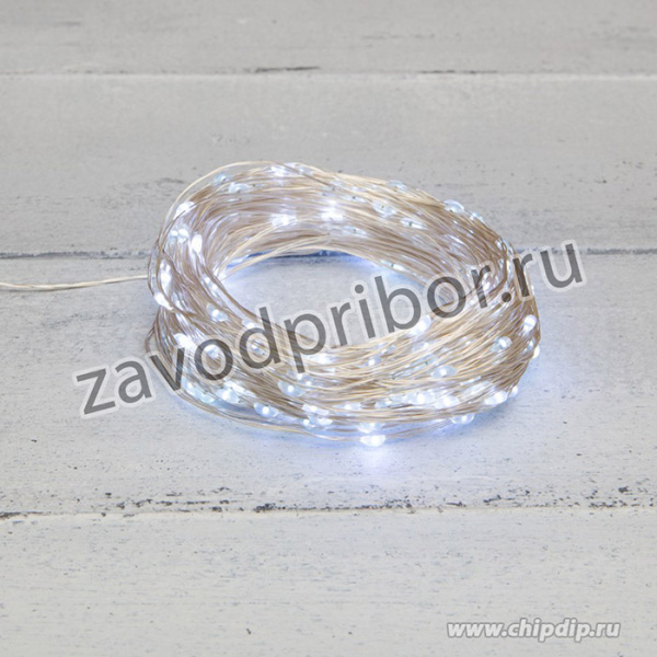 303-215, Гирлянда Роса с трансформатором 30 м, 300 LED, белое свечение