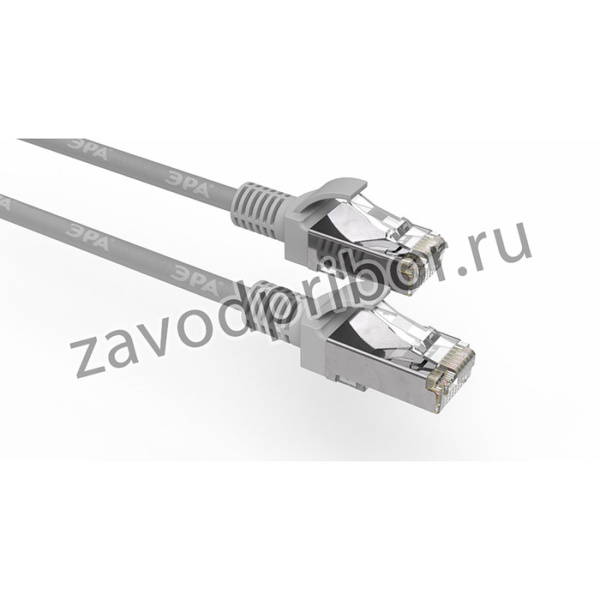 Патч корд ЭРА SIMPLE F/UTP экранированный 3 м, категория 5e, серый Б0051383