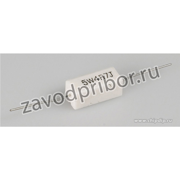 SQP 5 Вт 4.7 Ом, 5%, Резистор проволочный мощный (цементный)