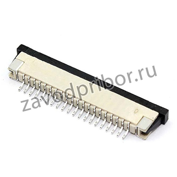 Разъем FPC Half Coverage Bottom Contact 1.0K-BX-20PWB 20 pin высота 2мм шаг 1мм