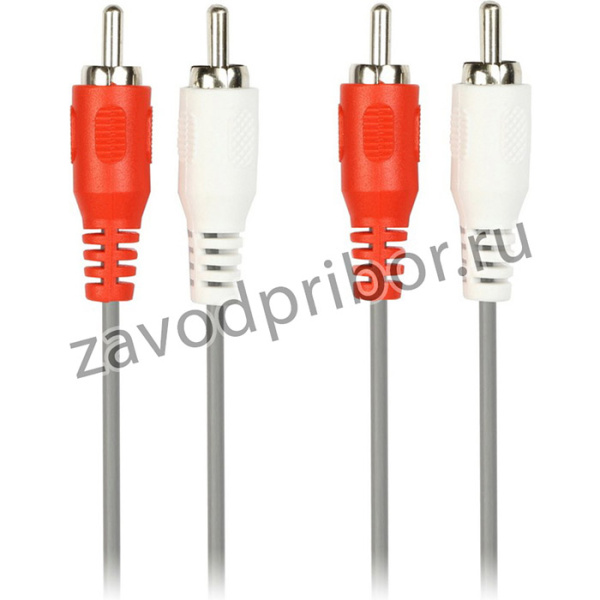 Кабель соединительный Smartbuy 2xRCA (M) - 2xRCA (M), 5,0 м, в пакете (KA-225-150)