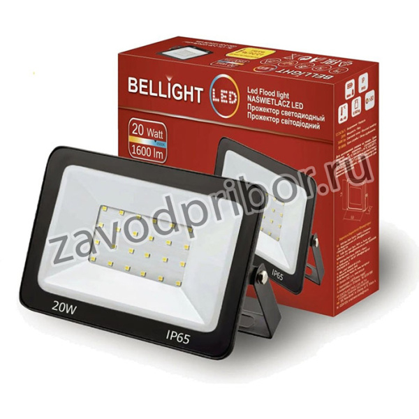 Прожектор светодиодный BL-LFL-2-20-12/24/36 slim/СДО 2-20-12/24/36 slim, 4500К, 1600 Lm, IP65 71712211