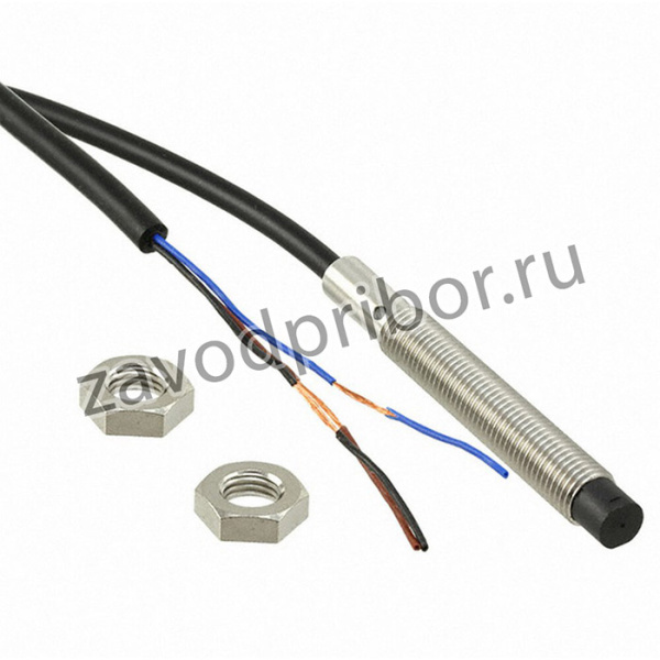 E2BS08LN04WPB12M, Датчик индуктивный, 10-30ВDC, М8, Подключение провод 2м, IP67