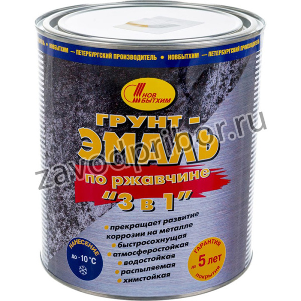 ГРУНТ- ЭМАЛЬ ПО РЖАВЧИНЕ 3 В 1 ЖЕЛТАЯ 3 Л 774