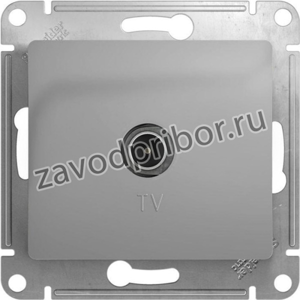 GLOSSA TV РОЗЕТКА оконечная 1DB, , АЛЮМИНИЙ GSL000391