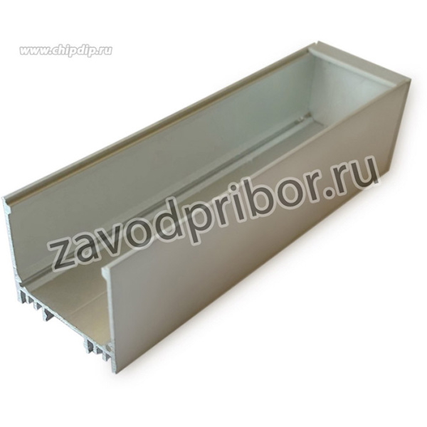 08-23-01 Профиль алюминиевый для светодиодной ленты, анод., П-образный , универсальный, серебро, 35х