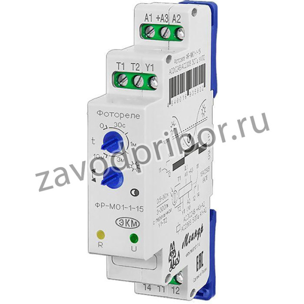 Фотореле ФР-М01-1-15 ACDC24В/AC230В УХЛ4 с ФД-3-1 Меандр A8302-19911656