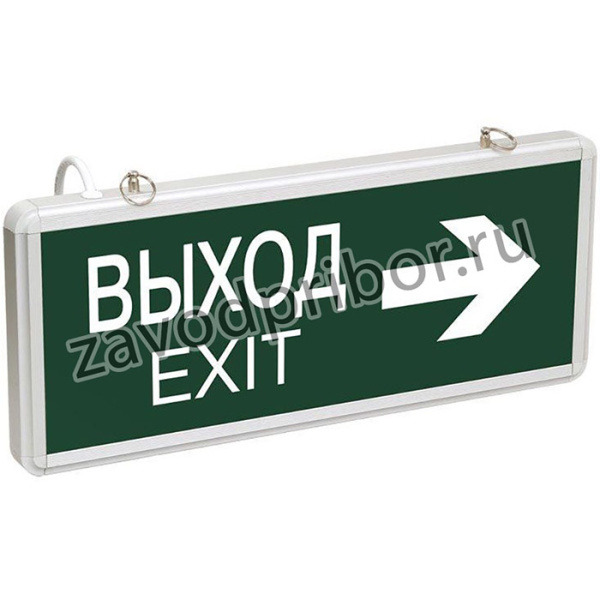 Светильник светодиодный ССА 1004 "ВЫХОД-EXIT" стрелка направления 3Вт аварийный двусторонний IEK LSSA0-1004-003-K03