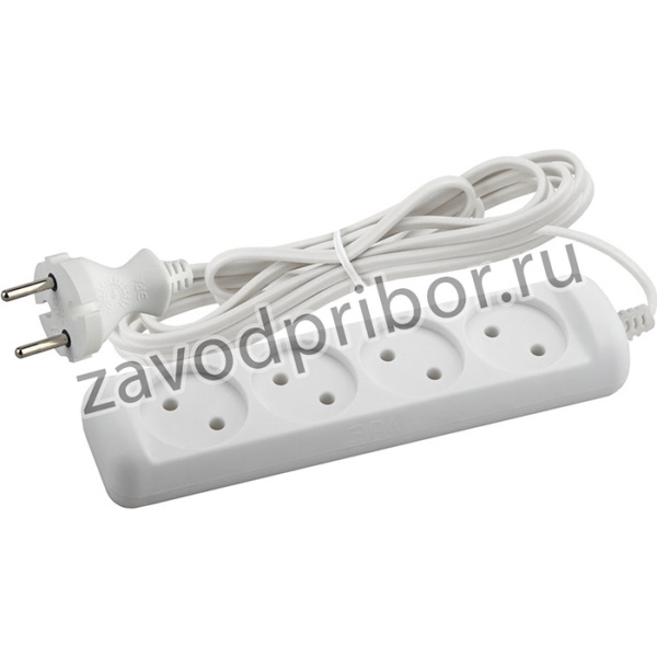 Удлинитель электрический ЭРА UX-4-3m без заземления 4 розетки 3м ШВВП 2x0,75мм2 6А Б0038560