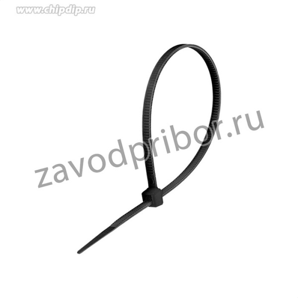 Стяжка (хомут) нейлоновая ExeGate CV66-350x7.5B (нейлон 6.6, 350x7.5мм, неоткрывающаяся, halogen free, -40°C - +85°C, черная, 100 шт)