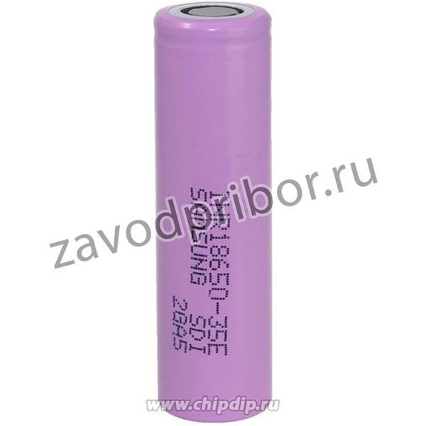 SAMSUNG INR18650-35E, Аккумулятор Li-ion 3350 mAh, 3.7V, высокотоковый 13А