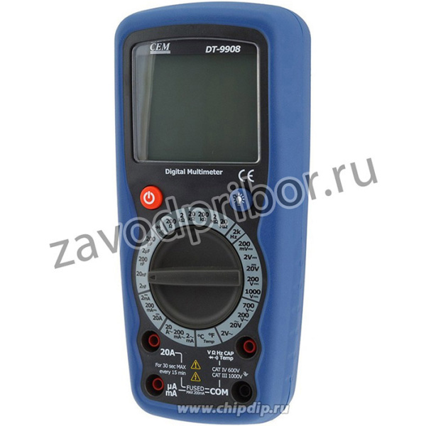DT-9908, Мультиметр цифровой с функцией термометра (Госреестр РФ)