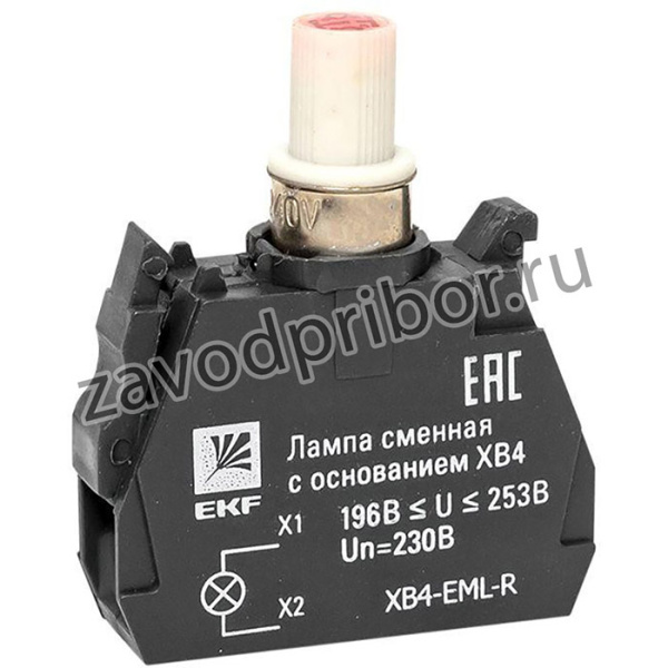 Лампа сменная с основанием XB4 красн. 230В PROxima EKF XB4-EML-R