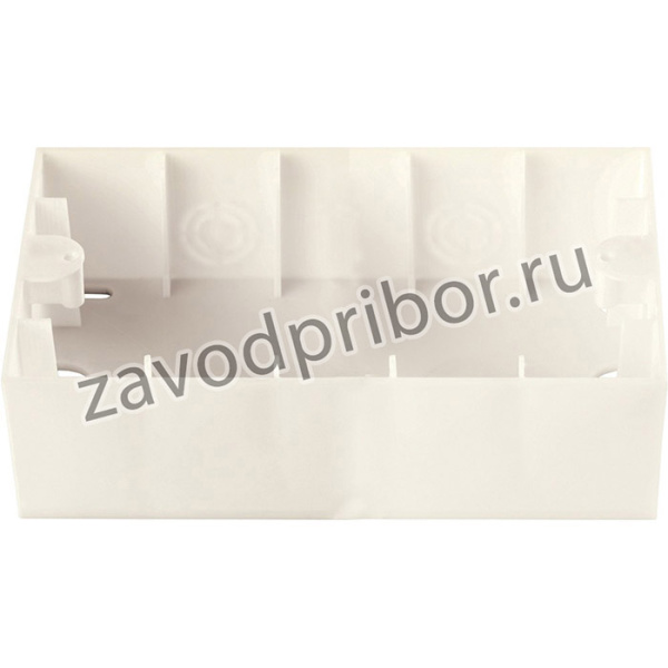 Коробка Panasonic Karre Plus WKTC07929BG-RU двойная 2x пластик бежевый (упак.:1шт)