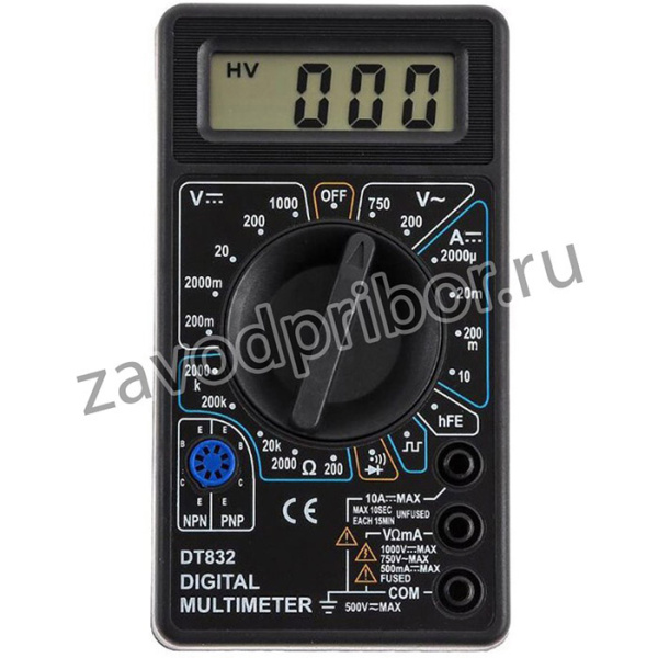 мультиметр цифровой DT832