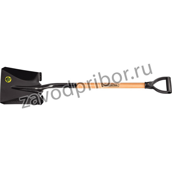 Лопата Tramontina 77417424 совковая для почвы из углеродистой стали рукоятка 71 см эвкалипт