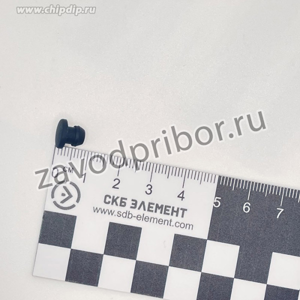 Заглушка силиконовая диаметр 5мм (черная)