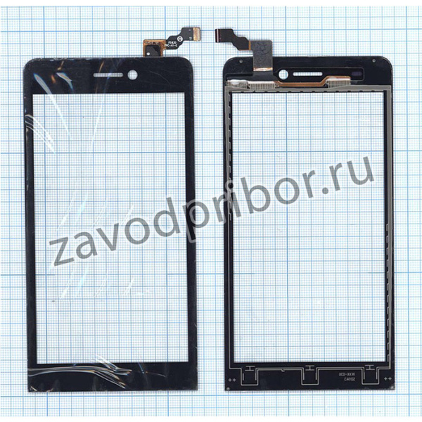 Сенсорное стекло (тачскрин) для Highscreen Spider черное