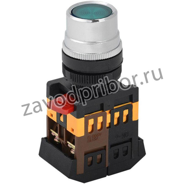 BBT10-ABLF-K06, Кнопка ABLF-22 зел.неон 1з+1р ИЭК