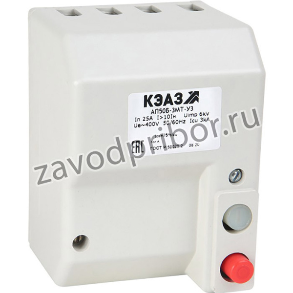Выключатель автоматический 25А 10Iн АП50Б 3МТ У3 400В AC КЭАЗ 107275