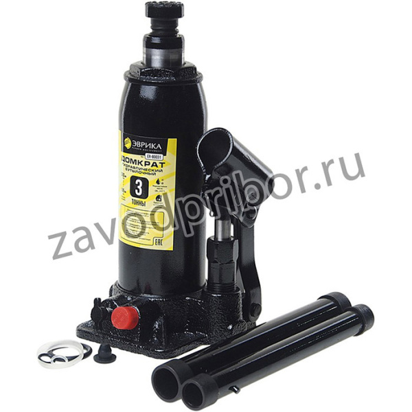 ER-80031, Домкрат бутылочный 3т 195-380мм с клапаном (ремкомплект) ЭВРИКА