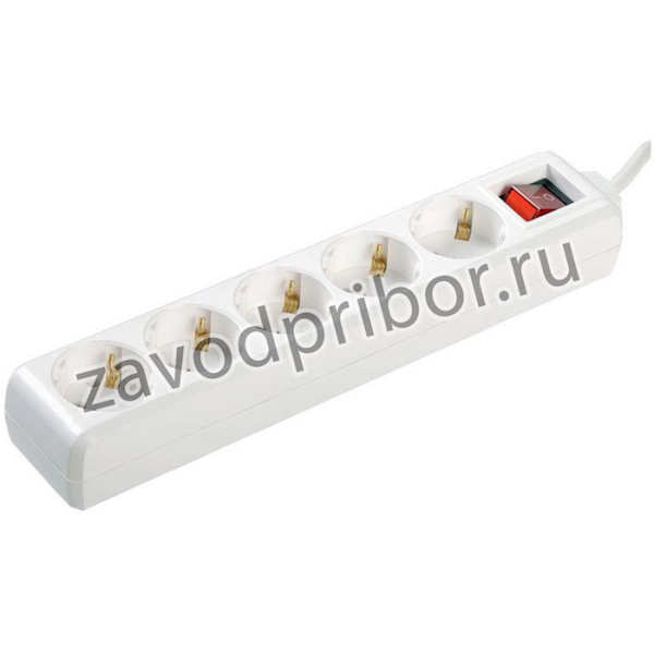 Удлинитель 5х3м с заземл. 16А IP20 У05К 2P+PE 250В 3х1 с выкл. IEK WYP10-16-05-03-ZK-N