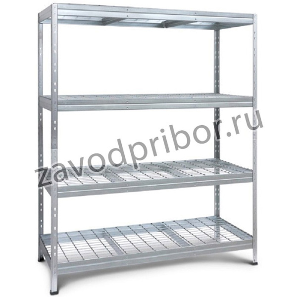 Стеллаж металлический Rivet Wire 180x150x60 см оци, 4 полки из стальной сварной сетки TRM18401K/10-37ZCI0