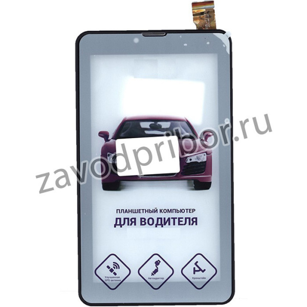 Сенсорное стекло (тачскрин) для Irbis TZ777 черное АВТО