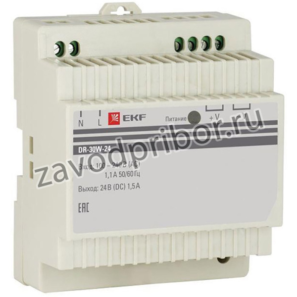 Блок питания 24В DR-30W-24 EKF dr-30w-24