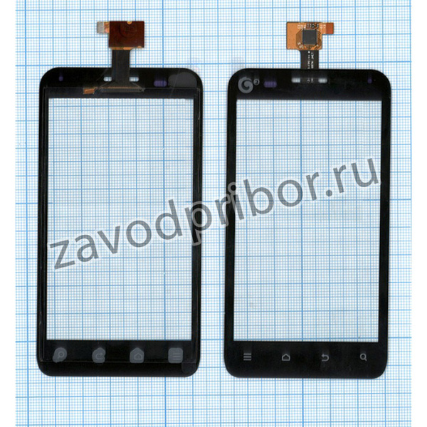 Сенсорное стекло (тачскрин) для ZTE V807 Blade C YZ-CTP465-FPC-V1 черное