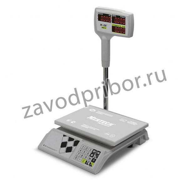 M-ER 326 ACPX Slim'X LED Белые — торговые настольные весы