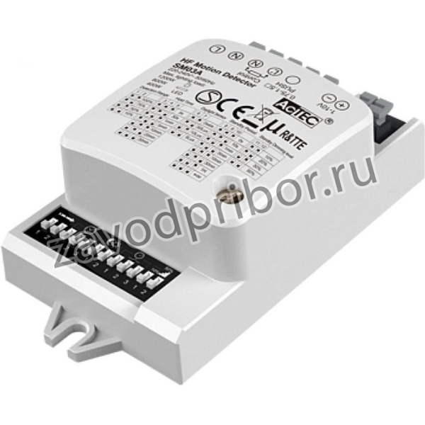 Датчик движения 220В, 1200Вт, IP20, 360град, 10м, димм., 1-10V, 92x47x30мм SM03A