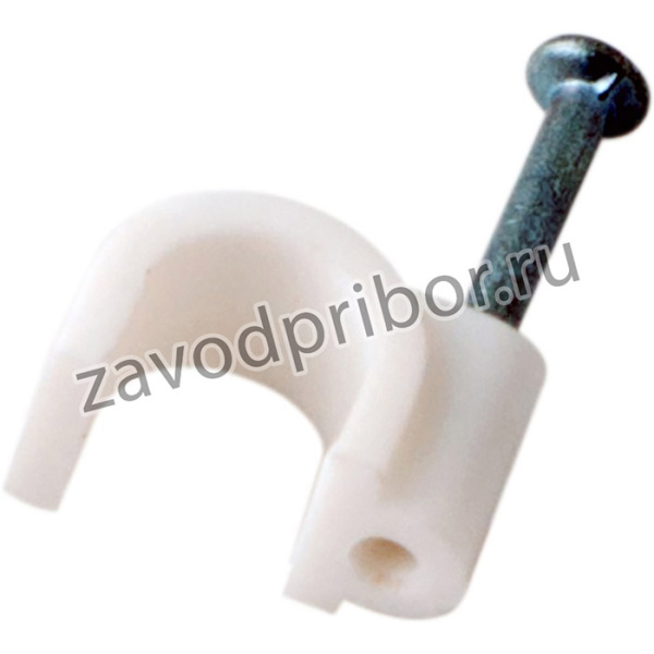 07-4007-20, Крепеж кабеля круглый 7 мм, белый (упак. 20 шт)