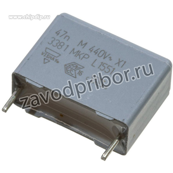 BFC233810473, (фильтр X1 0.047uF 20% 1000Vdc/440Vac P:15mm), Пленочный конденсатор X1 0,047мкФ 1000VDC/440VAC +20% 17,5х7х13,5мм 105°C