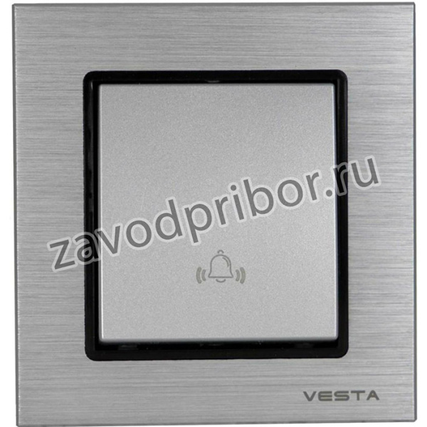 Выключатель звонкаVesta-Electric Exclusive Silver Metallic FVK050308SER
