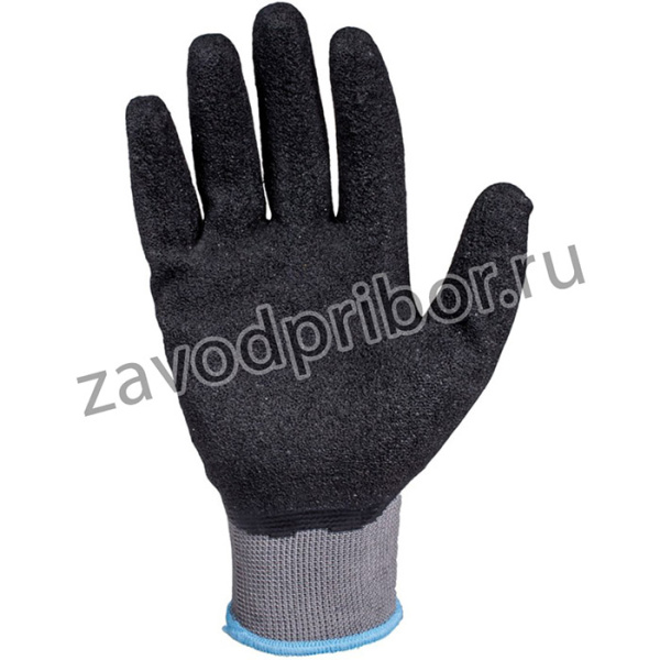 JetaSafety Перчатки защитные с рельефным латексным покрытием JL061-XL