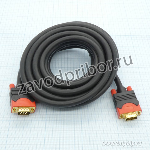 Шнур VGA - VGA (5.0м), (4-5814), Шнур VGA - VGA (5.0м)