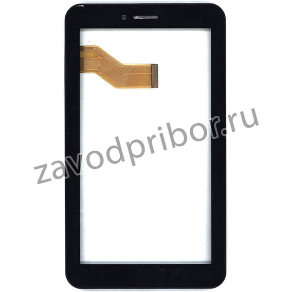 Сенсорное стекло (тачскрин) HC186104H1-FPC837DRGT910 черное с рамкой