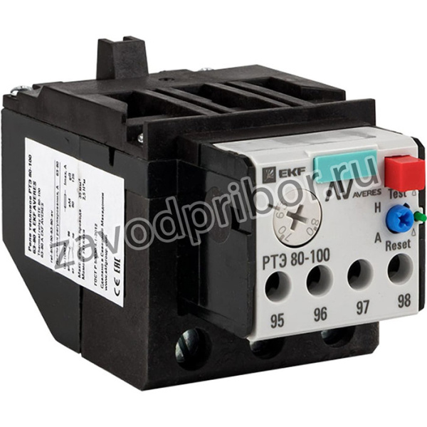 Тепловое реле РТЭ 80-100 40-57А AVERES rel-80-100-40-57-av