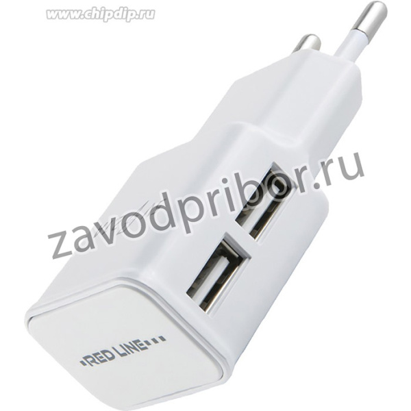 СЗУ Red Line 2 USB (модель NT-2A), 2.1A белый