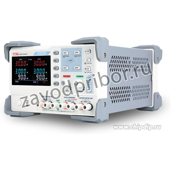 UDP3305C, Программируемый источник питания 3 канала 2x 0-30В 5A 1x5В 3A