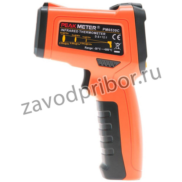 Термометр инфракрасный Peakmeter PM6530C цифровой (-50° до 800°С.)