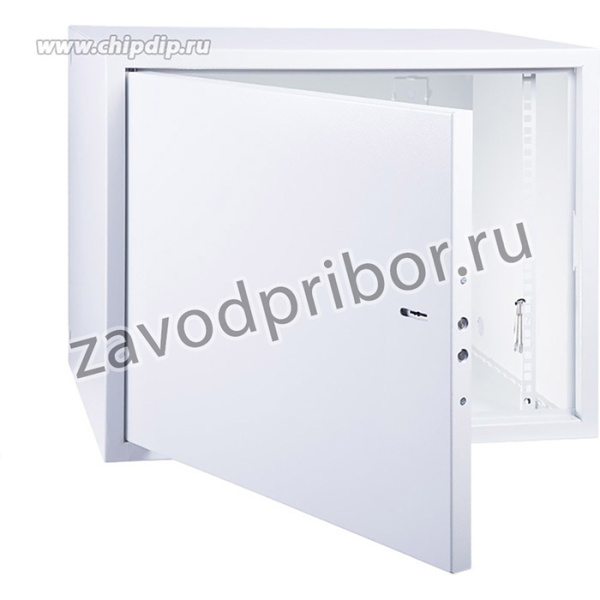04-2252, Шкаф настенный 19" АНТИВАНДАЛЬНЫЙ распашной 8U 600x400x450мм, (ШxГxВ) RAL 7035