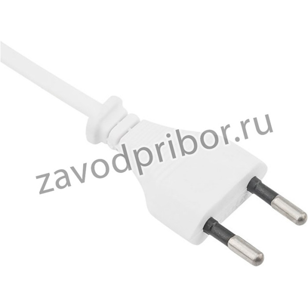 11-1112, Шнур сетевой, вилка плоская без розетки, кабель 2x0.5 мм2, длина 1,8 метра, белый