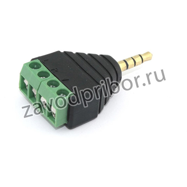 Сборный штекер miniJack 3.5 мм 3 канала