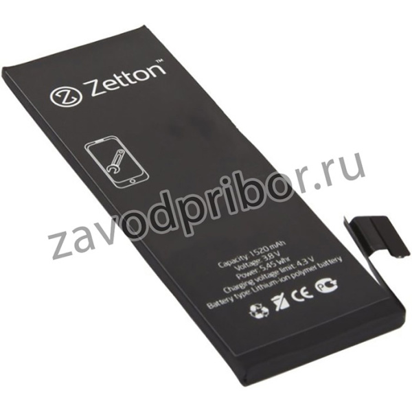 Аккумуляторная батарея (аккумулятор) для iPhone 5 1520mAh (Zetton)