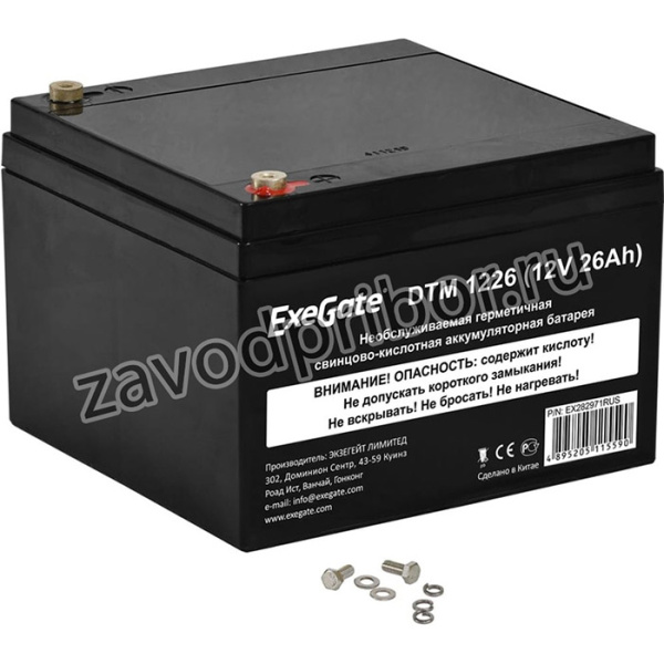 Аккумуляторная батарея DTM 1226 (12 V; 26 Ah; под болт М5) 282971